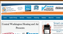 Desktop Screenshot of centralwashingtonheating.com
